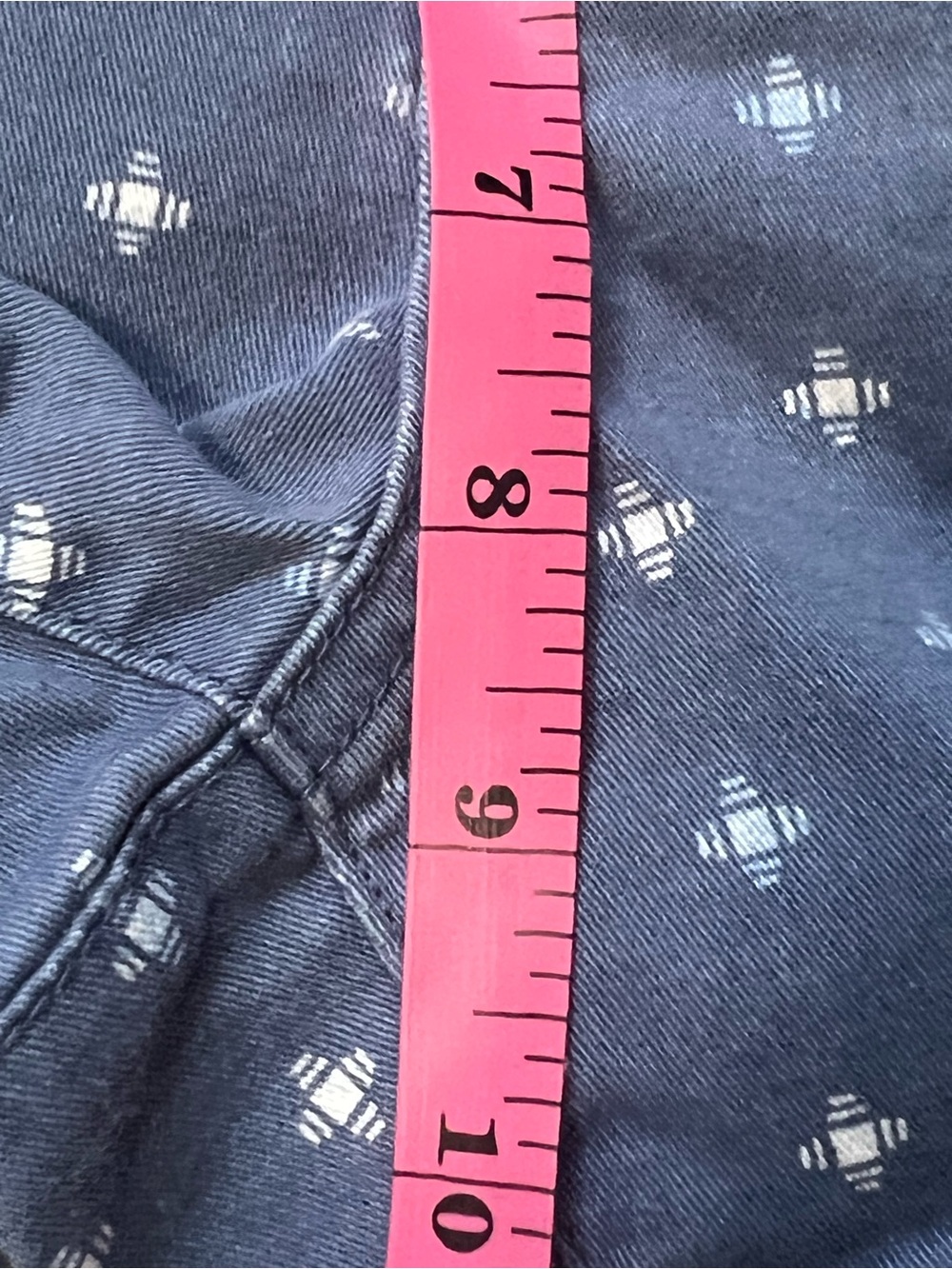 a.n.a  Blue Printed Mid-Rise Women’s Twill  Shorts Sz 4 - Picture 9 of 9